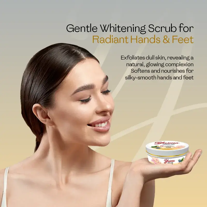 yusma hand & foot whitening scrub 225g yusma hand & foot whitening scrub 225g