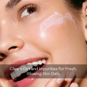 How to lighten skin naturally – woman applying vitamin C face cream to even skin tone and clear impurities for daily glowing skin