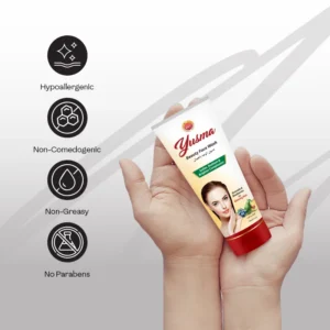Yusma Beauty Face Wash 60ml for gentle daily facial cleansing and skin nourishment.