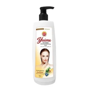 Yusma hand and body lotion 400ml pump bottle with avocado and blueberry extracts for all skin types